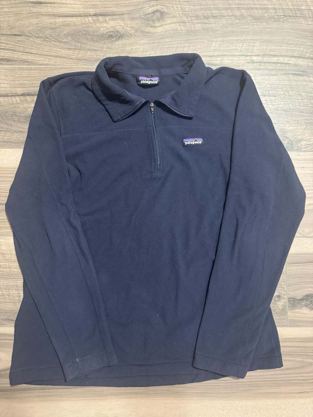 Patagonia Men's Micro D 1/4-Zip Fleece Pullover Navy Blue